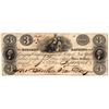 Image 1 : 1824 $3 Hoboken Banking New Jersey Obsolete Currency Note XF+
