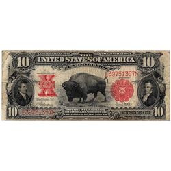 1901 $10 Bison Legal Tender U.S. Currency Note