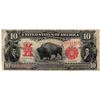 Image 1 : 1901 $10 Bison Legal Tender U.S. Currency Note
