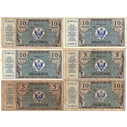 Series 472 Military Payment Certificate 5 & 10 Cent Assorted Lot