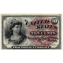 March 3, 1863 10 Cent Fractional Fourth Issue Currency