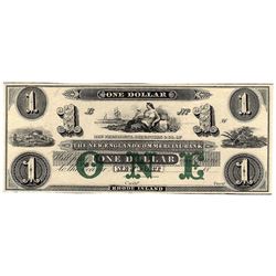 1800's $1 New England Commercial Bank Obsolete Currency Note