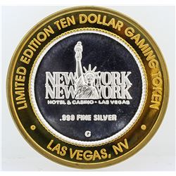 New York New York Las Vegas $10 Casino Gaming Token .999 Fine Silver Limited Edi