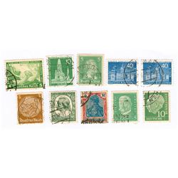 Germany Postage Stamps Lot of 10