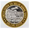 Image 1 : Rio Suite Hotel Las Vegas $10 Casino Gaming Token .999 Fine Silver Limited Editi