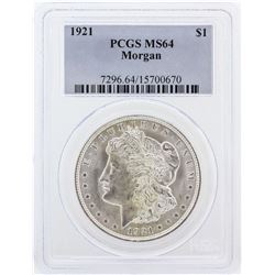 1921 PCGS MS64 Morgan Silver Dollar
