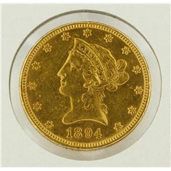 1894 $10 Liberty Head Gold Eagle Coin