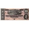 Image 1 : $10 1864 Richmond Virginia Confederate States of America Bank Note