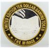 Image 2 : The Mirage Las Vegas $10 Casino Gaming Token .999 Fine Silver Limited Edition