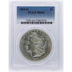 1904-O Morgan Silver Dollar Coin PCGS Graded MS64