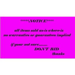 FYI - "STR" = STORE RETURN - MAY OR MAYNOT WORK BID ACORDINGLY - we don't have time to test everythi