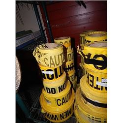 ROLLS OF SAFETY TAPE - 10 ROLLS PER LOT