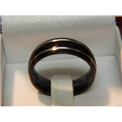 RING - NEW TITANIUM RING - COMFORT FIT - INCLUDES CERTIFICATE $225 - W-81