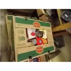 BANNANA BOX OF ASSORTED FOOD