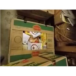 BANNANA BOX OF ASSORTED FOOD