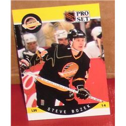 Steve Bozek ne British Columbia Canada Vancouver Canucks Ice Hockey Player