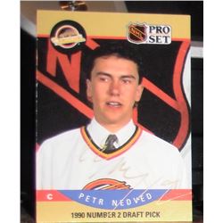 Petr Nebved signed ice hockey card, collectible, item for your collection;