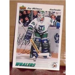 Kay Whitmore signed ice hockey card, collectible, item for your collection;