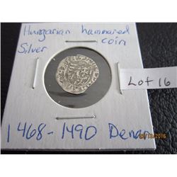 Sliver Hungarian hammard coin (11) 1468-1490 Denan