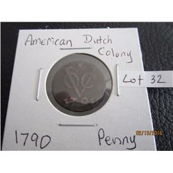 American Dutch Colony 1970 Penny
