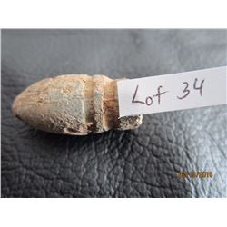 Original Dug up Civil War 54 Cal Conferate Gardner bullet found in Virginia 1963-65