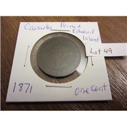1871 Canada Prince Edward Island one cent