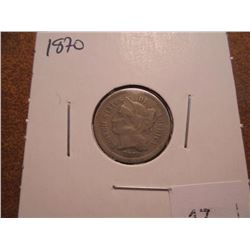 1870 THREE CENT PIECE (NICKEL)