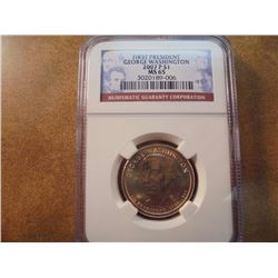 2007-P GEORGE WASHINGTON DOLLAR NGC MS65