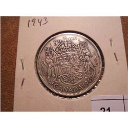1943 CANADA SILVER 50 CENT