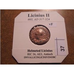 317-324 A.D. LICINIUS II ANCIENT COIN VERY FINE