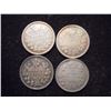 Image 1 : 1912,14,19 & 20 CANADA SILVER 5 CENTS