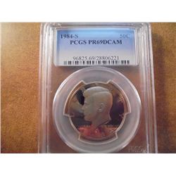 1984-S KENNEDY HALF DOLLAR PCGS PR69 DCAM