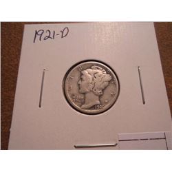 1921-D MERCURY DIME KEY DATE