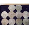 Image 2 : 10 ASSORTED 1957-1967 MEXICO SILVER PESOS