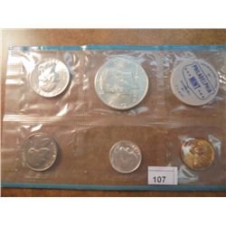 1964-P SILVER US MINT SET AS SHOWN THIS IS ONLY HALF A MINT SET WITHOUT AN ENVELOPE ALSO