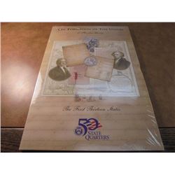 FORMATION OF THE UNION 50 STATE QUARTER US MINT SET, CONTAINS: P & D'S OF THE 1ST 13 STATES SEALED, 