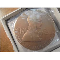 US MINT LIST MEDAL #645 LINDBERGH MEDAL OF THE CONGRESS 2 3/4" BRONZE, SEALED ORIGINAL US MINT PACKA