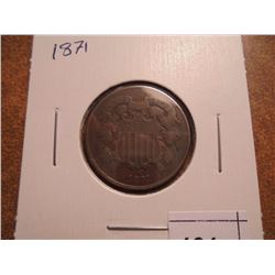 1871 US TWO CENT PIECE