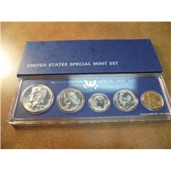 1966 US SPECIAL MINT SET WITH BOX 40% SILVER JOHN F. KENNEDY HALF DOLLAR