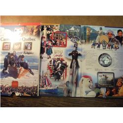 2001 CANADA QUEBEC FESTIVALS OF CANADA PROOF SILVER 50 CENT, ORIGINAL ROYAL CANADIAN MINT PACKAGING