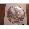 Image 1 : 1 OZ. .999 FINE SILVER ROUND 1986 ENGELHARD AMERICAN PROSPECTOR