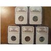 Image 1 : ALL 5-2005-D SMS US 50 STATE QUARTERS NGC MS67'S CALIFORNIA, KANSAS, MINNESOTA, OREGON AND WEST VIRG