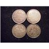 Image 1 : 1912,13,19 & 1920 CANADA SILVER 5 CENTS