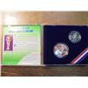 Image 1 : 1994 SPECIAL EDITION WORLD CUP COLLECTORS SET CONTAINS: PROOF HALF DOLLAR AND SILVER DOLLAR