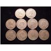 Image 2 : 10 ASSORTED CANADA SILVER 10 CENTS