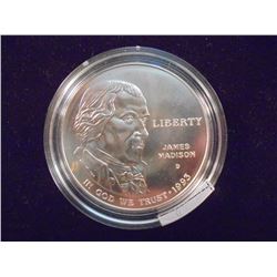 1993-D MADISON BILL OF RIGHTS UNC SILVER DOLLAR
