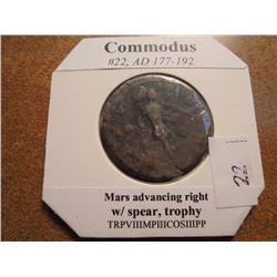 177-192 A.D. COMMODUS ANCIENT COIN