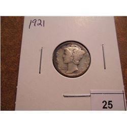 1921 MERCURY DIME KEY DATE