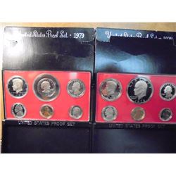 1978 & 1979 US PROOF SETS (WITH BOXES)