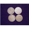 Image 1 : 1912,13,17 & 1920 CANADA SILVER 5 CENTS